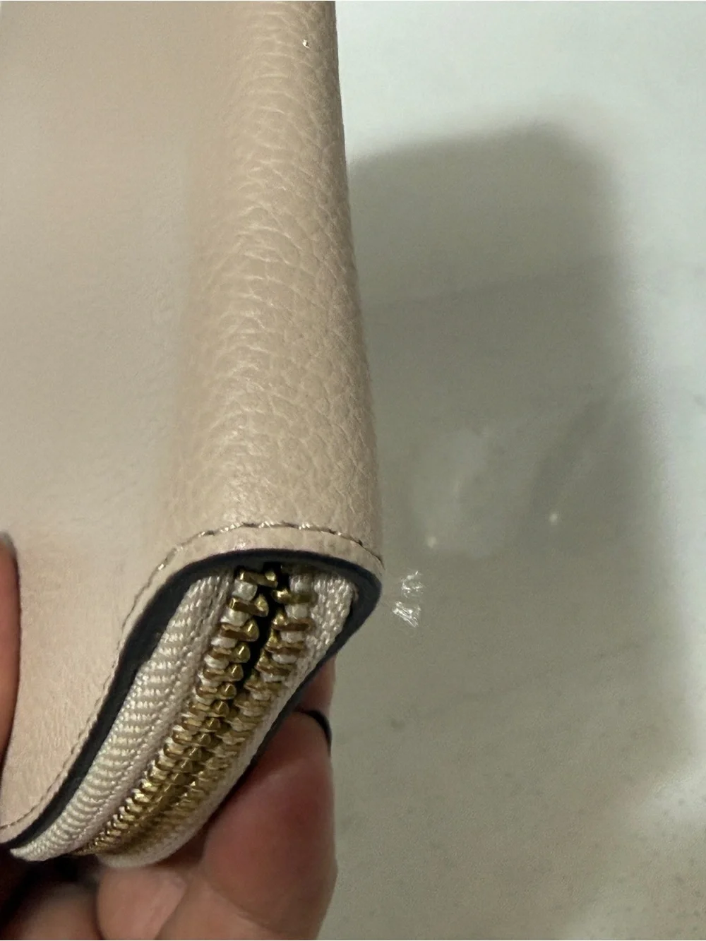 kate spade Blush Leather Wristlet